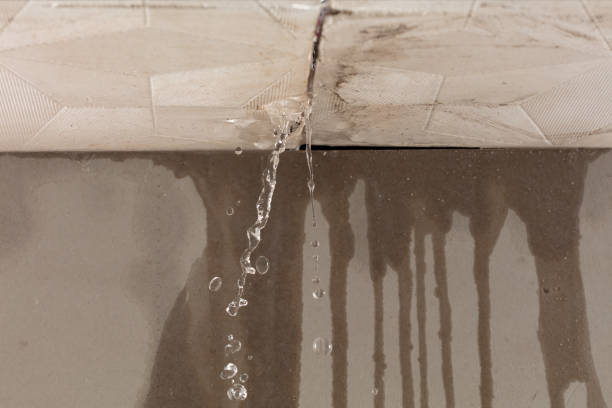 Professional Flood Damage Cleanup technician working in Hampton, NJ